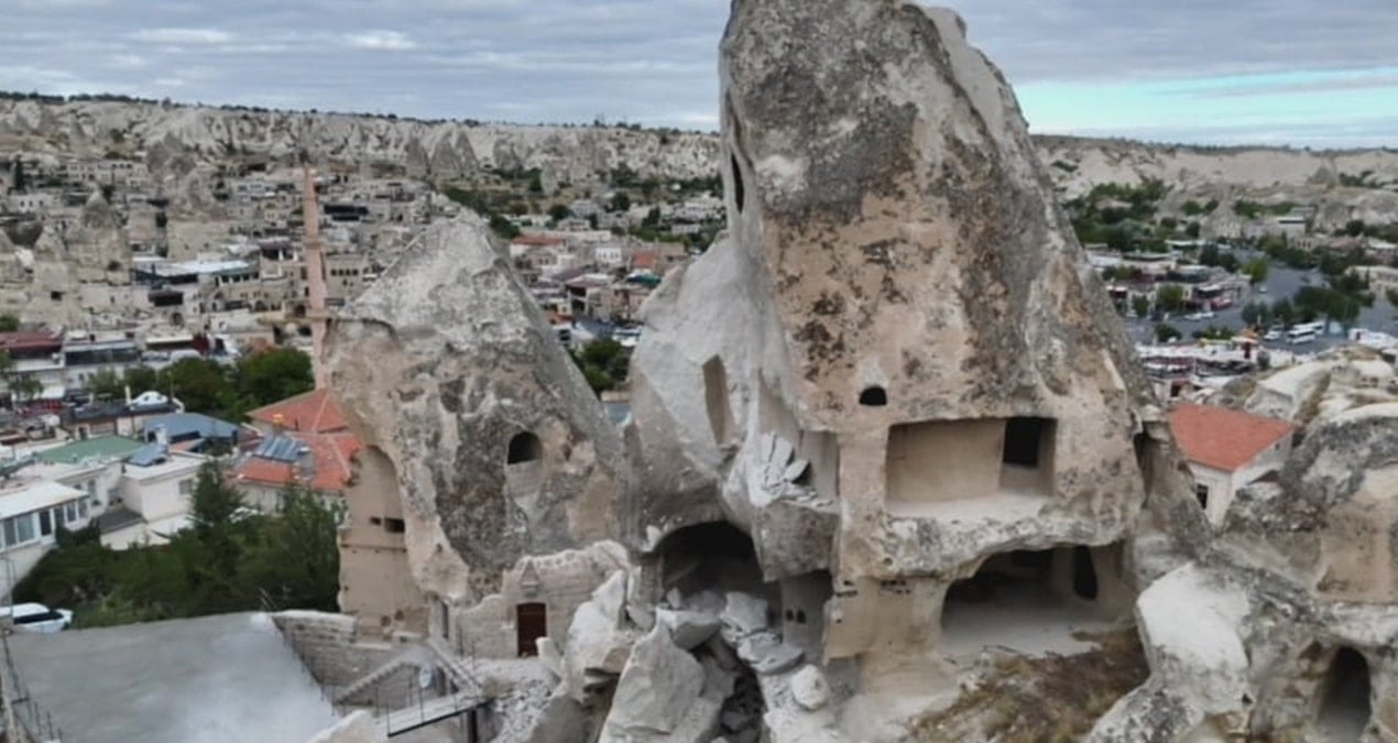 kapadokyada peribacasinin bir kismi yikildi 6UB1IOp2